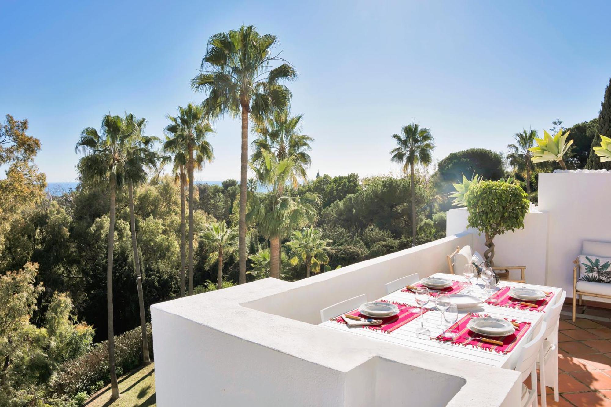Luxury Penthouse With Sea Views In Marbella Golden Mile, Puente Romano Area Kültér fotó
